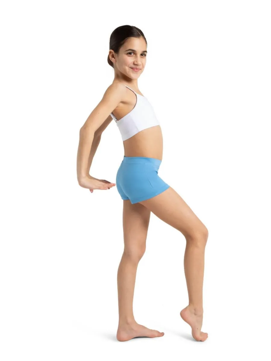 Короткие шорты с низкой посадкой для девушек Capezio, columbia синий — фото 3