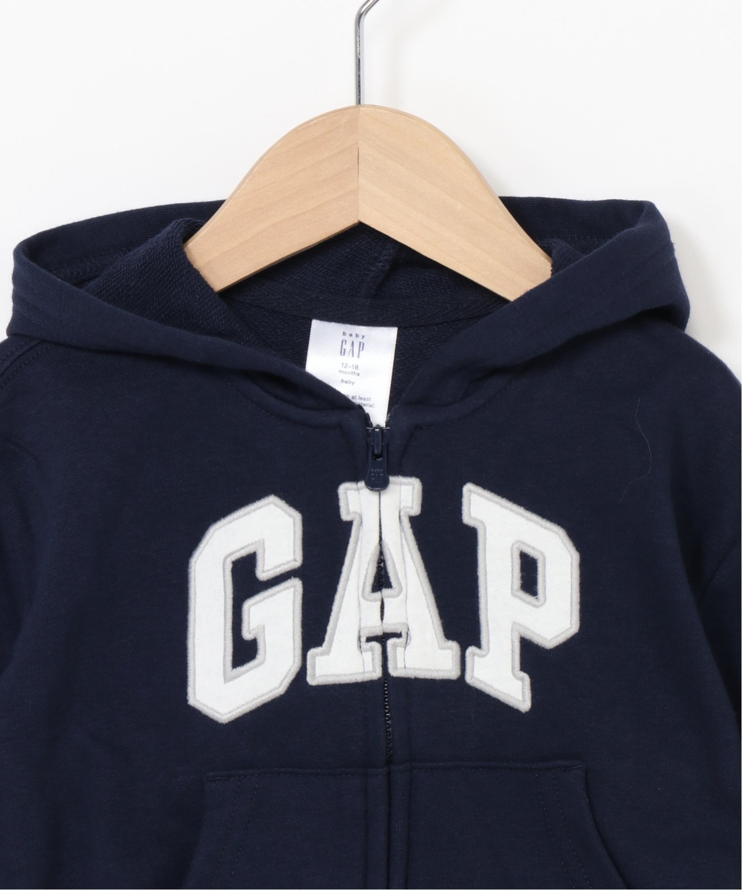 (K)babyGap Свободная толстовка на молнии с логотипом GAP, TAPESTRY_NAVY — фото 4