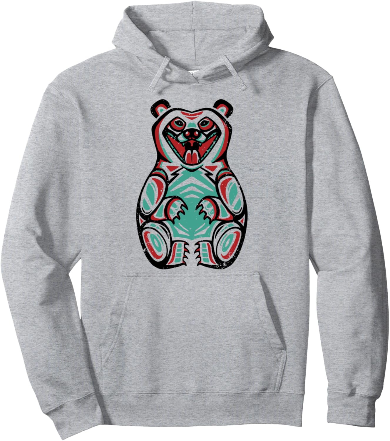 

Худи с изображением медведя, символа индейского зодиака Ingenius Native American Zodiac Astrology, серый