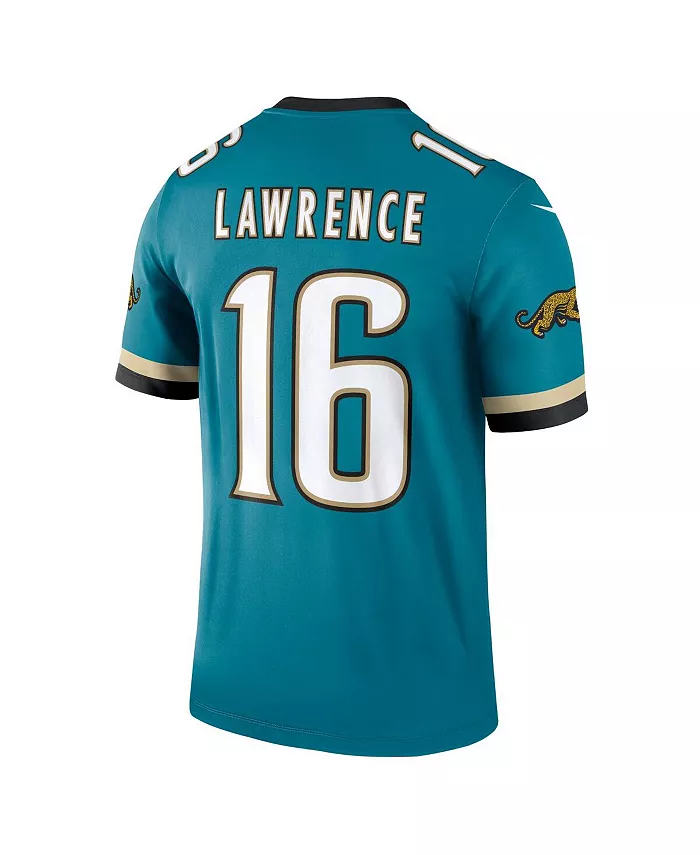 Мужская футболка Jacksonville Jaguars в стиле ретро Prowler, модель Trevor Lawrence, цвет морской волны Nike, синий — фото 2