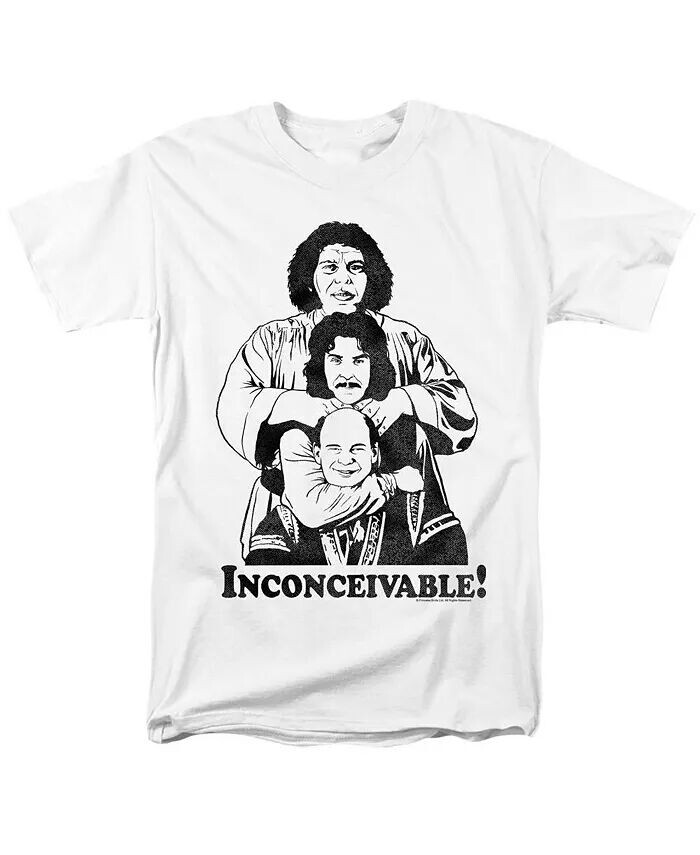 

Мужская футболка с коротким рукавом Inconceivable для взрослых Princess Bride, белый