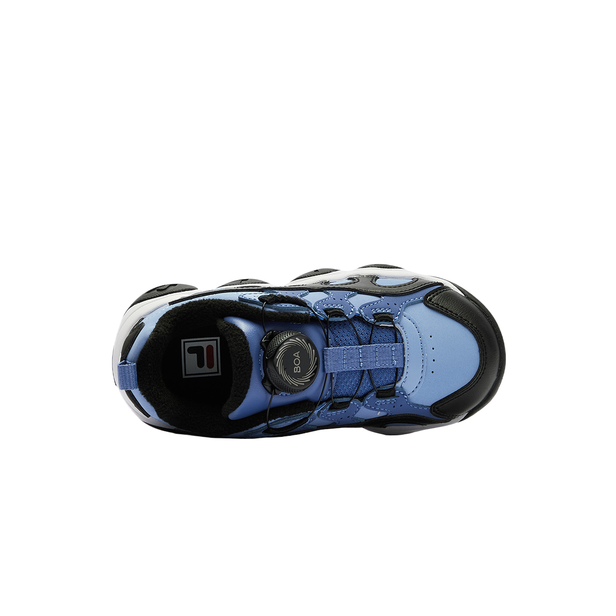 Низкие детские баскетбольные кроссовки dark blue для детей 3-7 лет FILA KIDS, темно-синий — фото 3