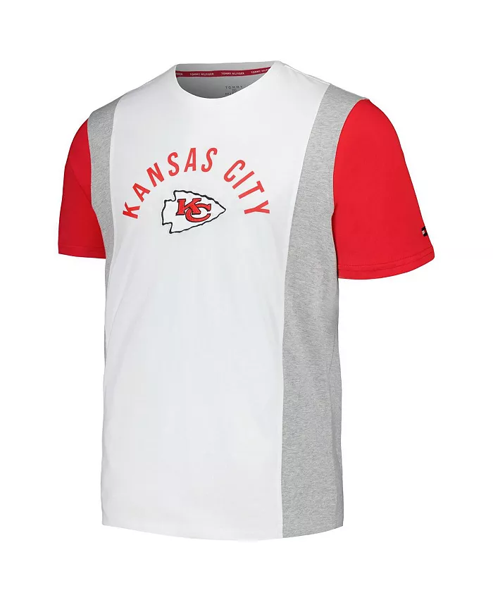 Мужская белая футболка Kansas City Chiefs Philip Tommy Hilfiger — фото 2