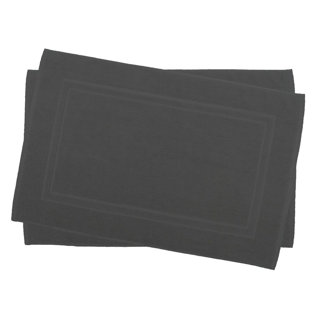 

Комплект из 2 ковриков для ванной и душа Julie Julsen, двойная рамка, антрацит, 60 x 100 см, черный