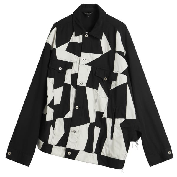 

Пиджак из лоскутного твила Comme Des Garçons Black, черный