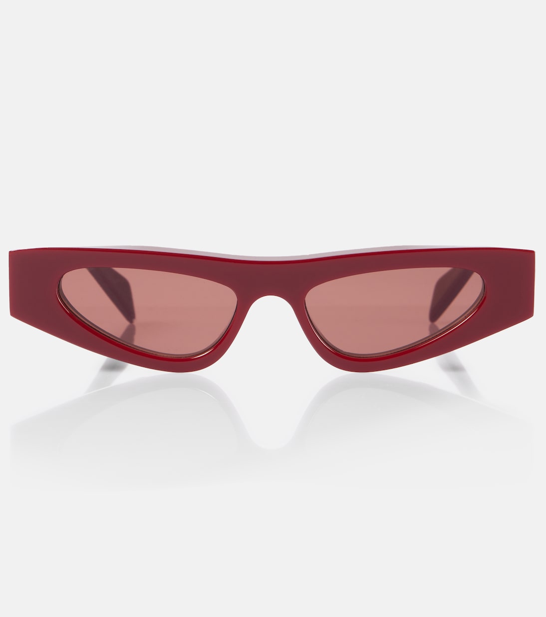 

Солнцезащитные очки Logo cateye Gucci, Burgundy-Burgundy-Brown