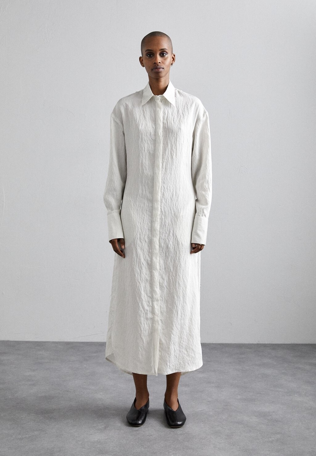 

Платье-блузка EMILIE NAROW LINES DRESS MIISTA, цвет white