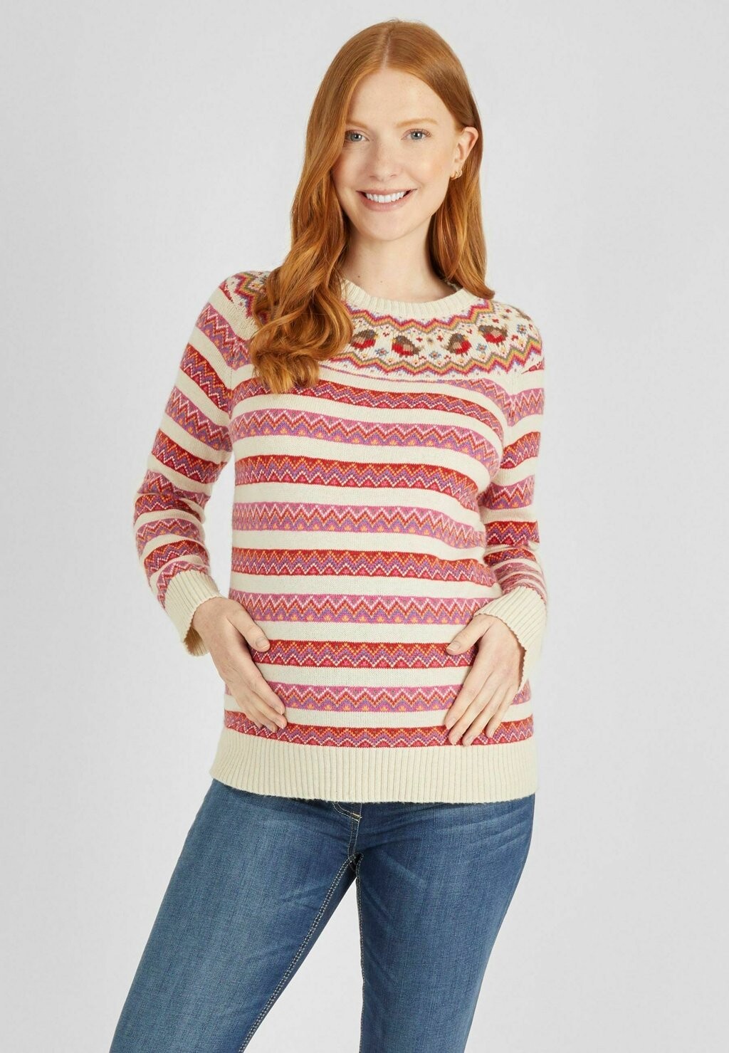 

Джемпер ROBIN FAIR ISLE MATERNITY JoJo Maman Bébé, бежевый