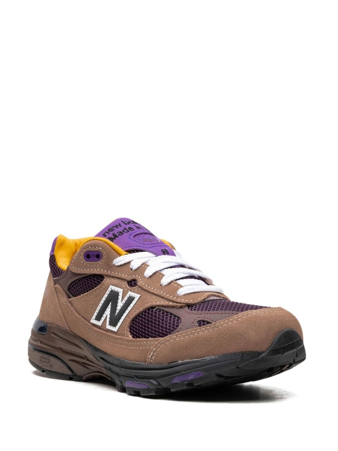 Кроссовки New Balance Made in USA 993 "Mushroom/Midnight Violet", коричневый — фото 2
