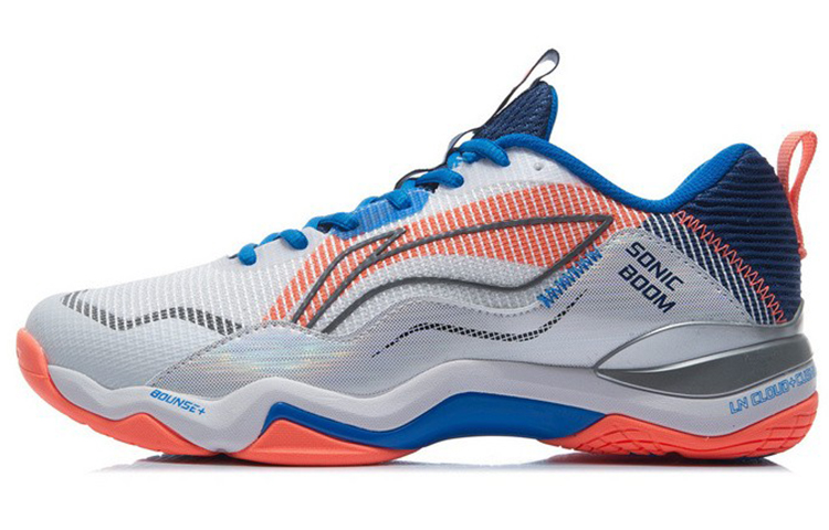 

LINING Соник Бум EG 3.0 мужские профессиональные бадминтонные кроссовки белый/светло-оранжевый