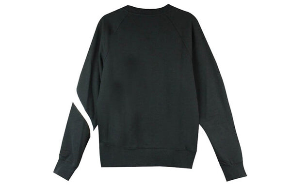 Толстовка big swoosh large logo round neck pullover black Nike, черный — фото 2