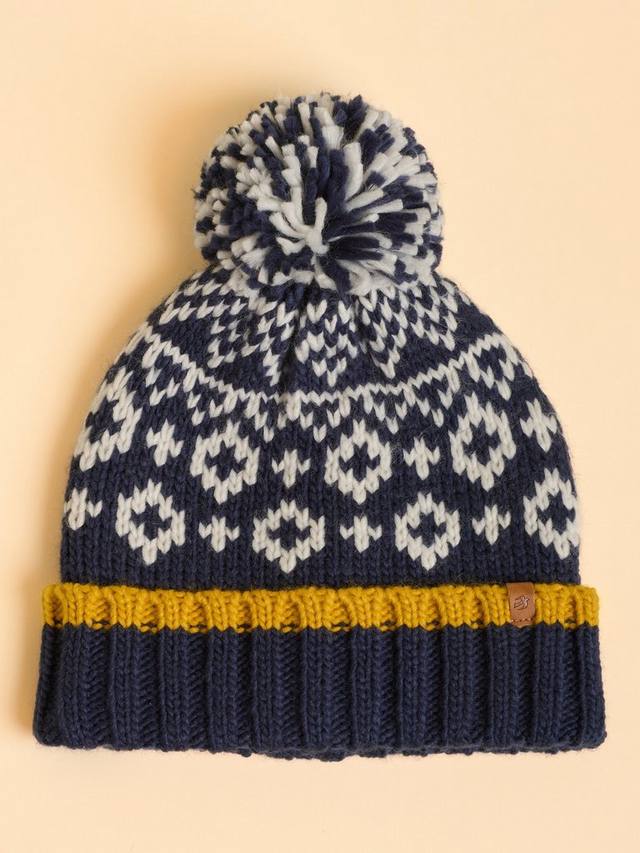 

Вязаная шапка Langton Fairisle Brakeburn, Navy