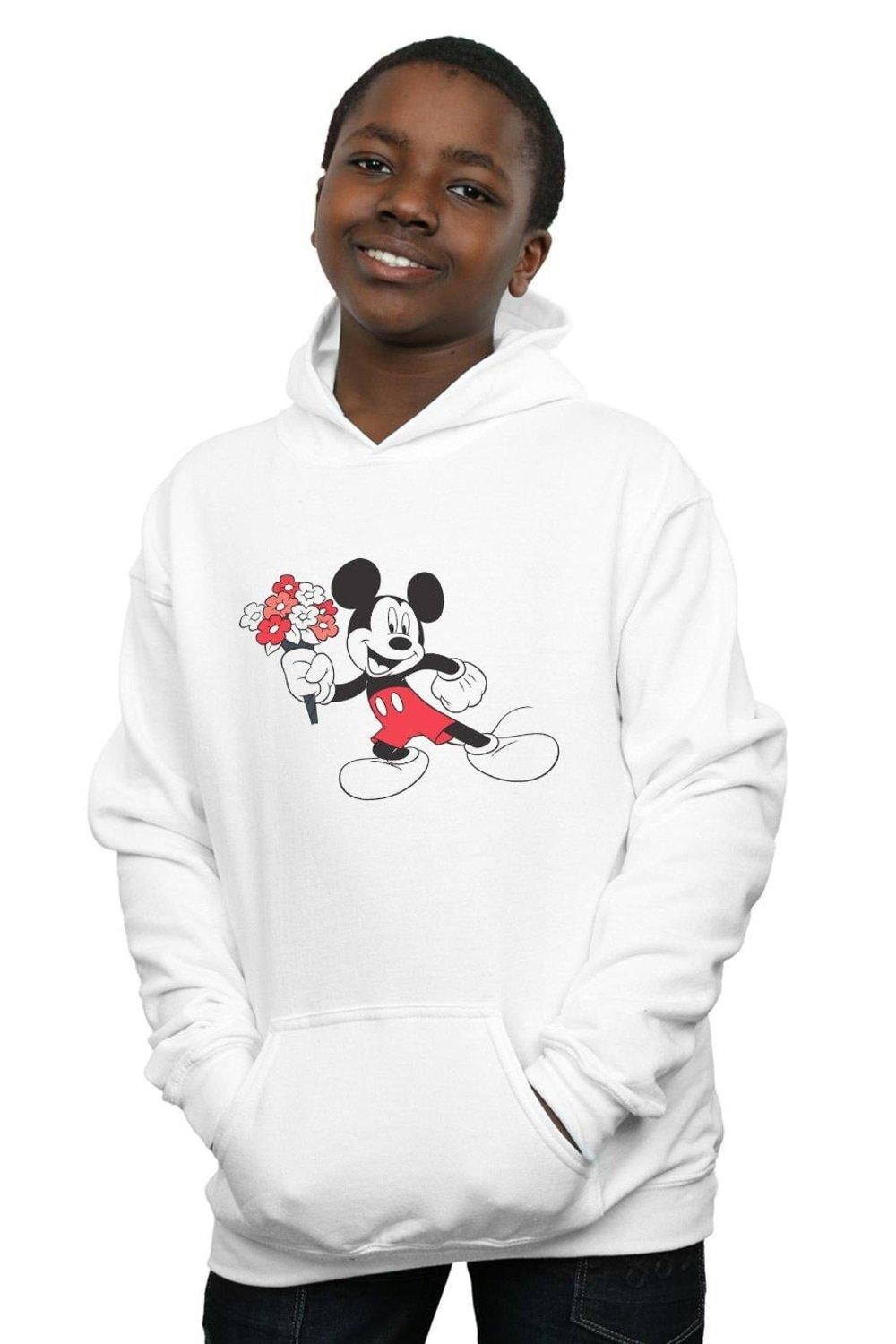 

Толстовка с цветами Микки Мауса Disney, белый
