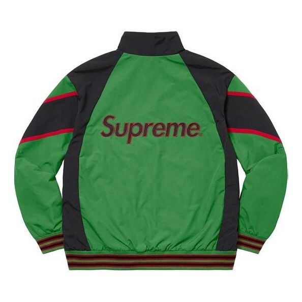 Куртка x new york yankees track jacket 'green black' Supreme, зеленый — фото 2
