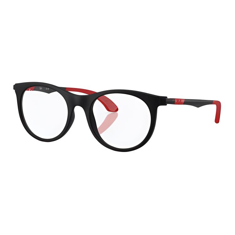 

RayBan Нейлоновая круглая оправа для очков детская матовая черная, Matte Black