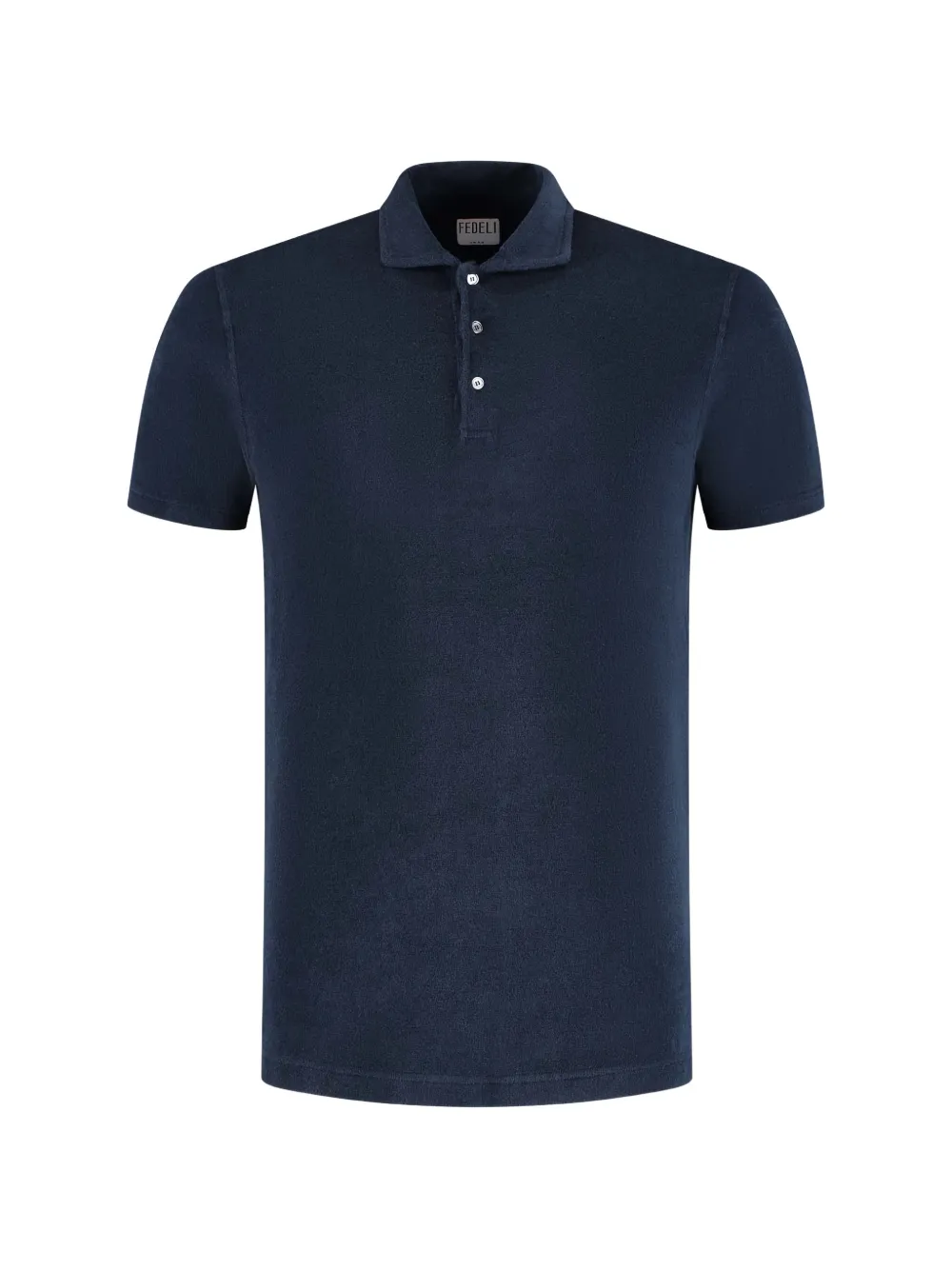 

Рубашка поло на пуговицах Fedeli, синий