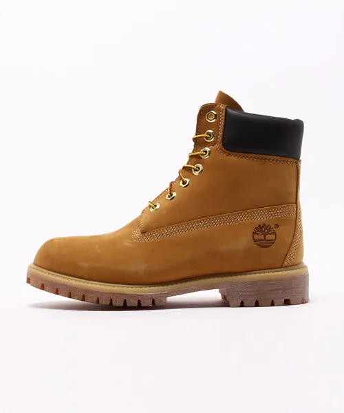 Ботинки Timberland 6INCH Premium 10061 из нубука, цвет пшеничный — фото 3
