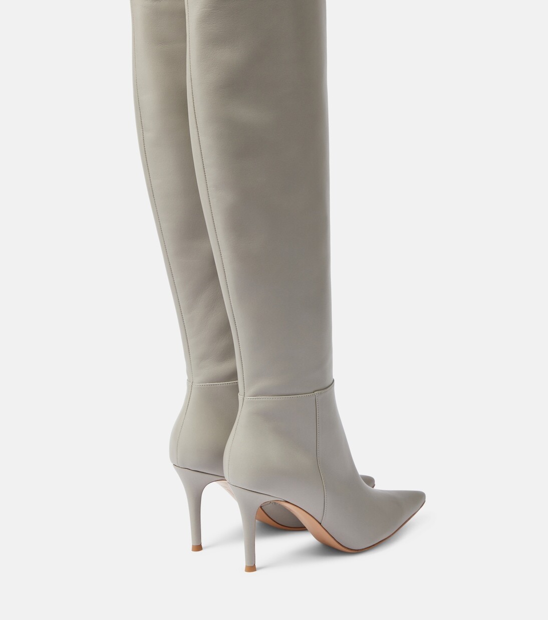Кожаные ботфорты jules Gianvito Rossi, черный — фото 3