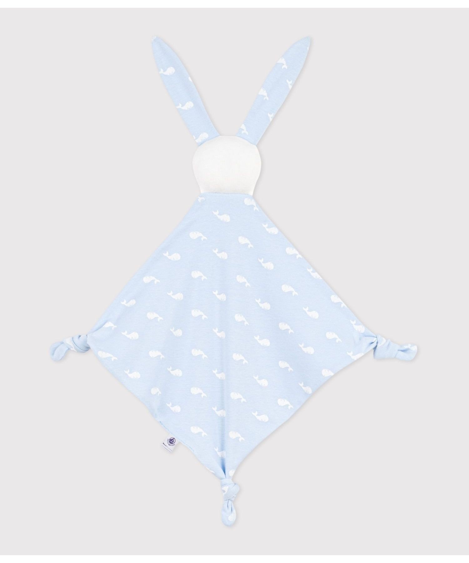 Футболка с принтом кита Petit Bateau, Light blue/off-white — фото 2