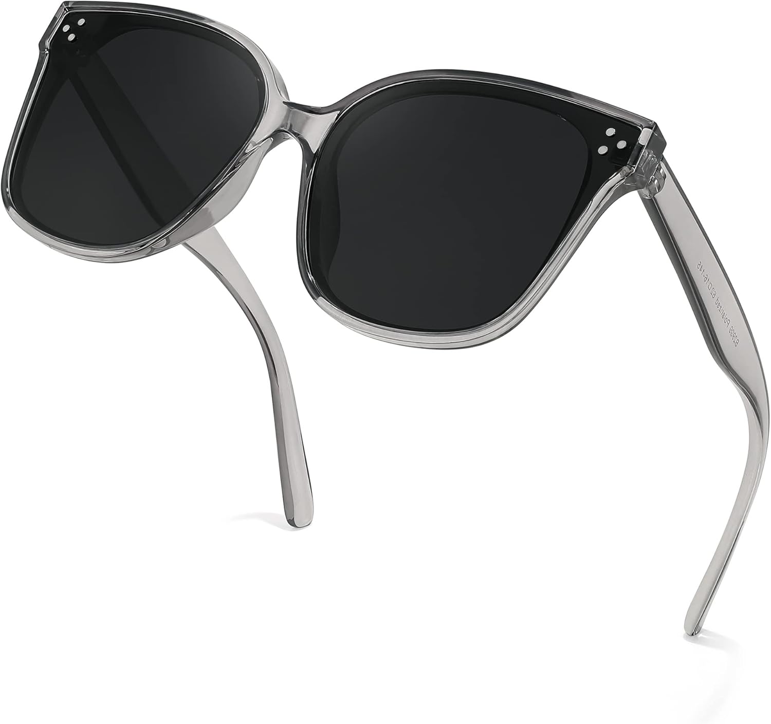 

Солнцезащитные очки FEISEDY увеличенного размера с поляризацией - защита UV400, квадратная форма, стильные солнцезащитные очки для активного отдыха и повседневной носки B2600, Gray Diamond