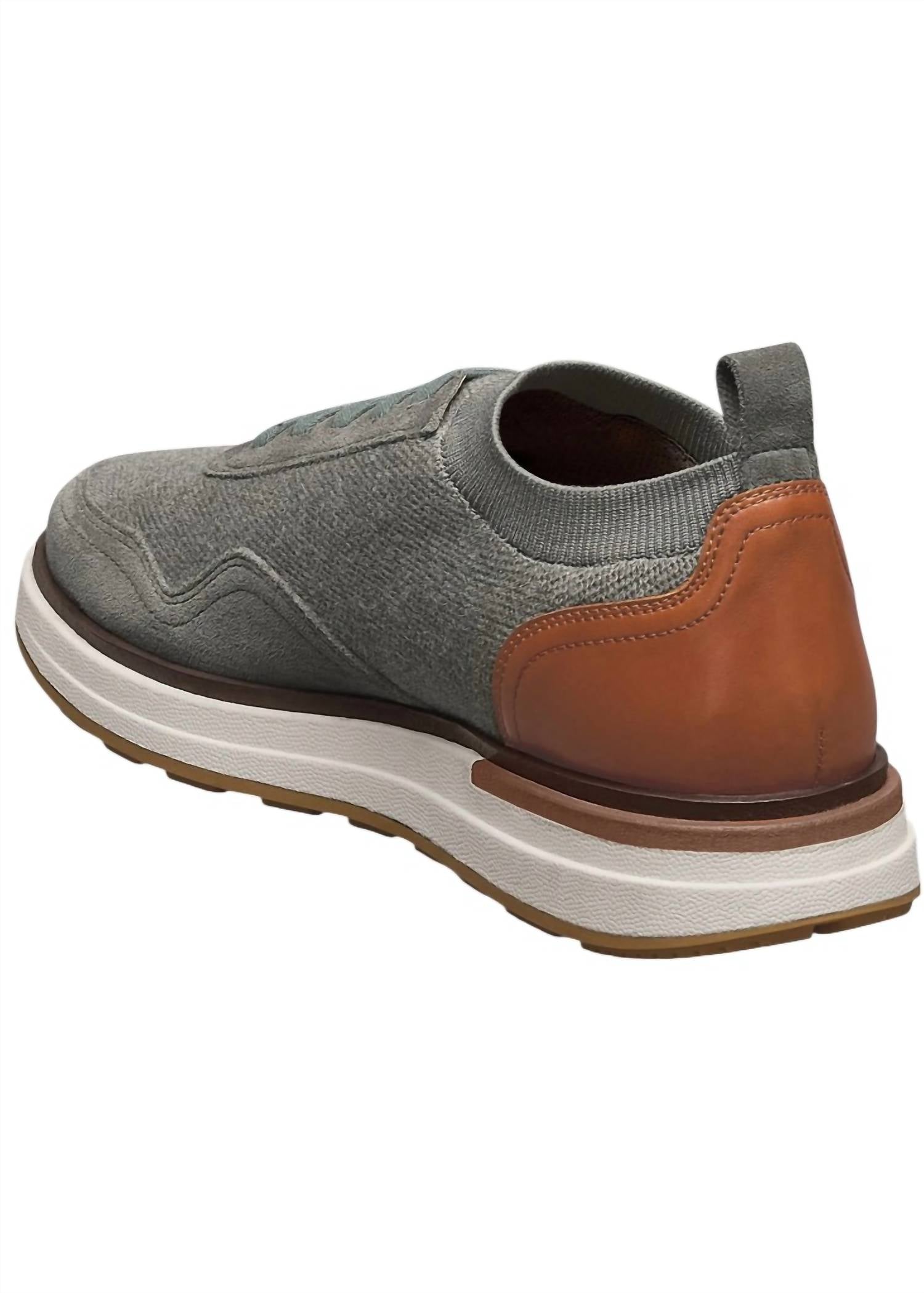 Мужские вязаные кроссовки Easton в сером цвете Allen Edmonds, серый — фото 2