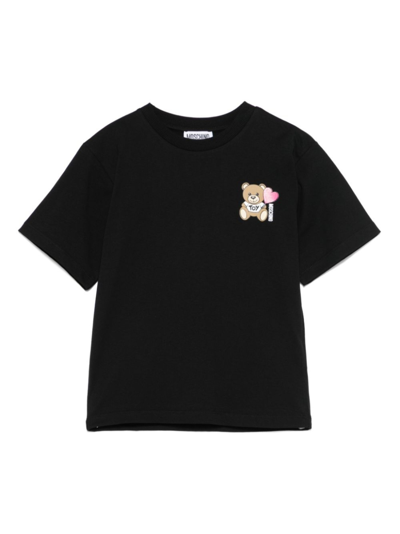 

Moschino Kids футболка с узором Teddy Bear, черный