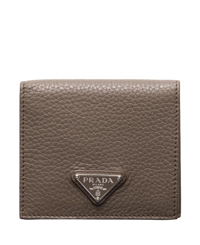 

Кожаный кошелёк Prada, серый