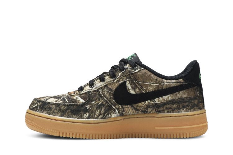 Кроссовки Nike Air Force 1 LV8 3 GS 'Woodland', зеленый — фото 4