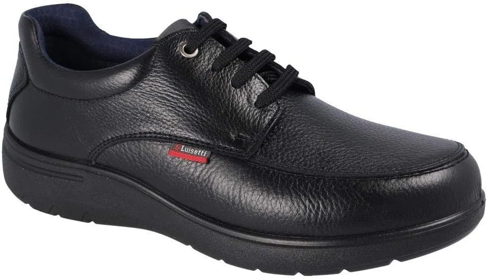 Мужские повседневные туфли Luisetti Blucher Street 31002ST из натуральной кожи, 100% коровья кожа, Black