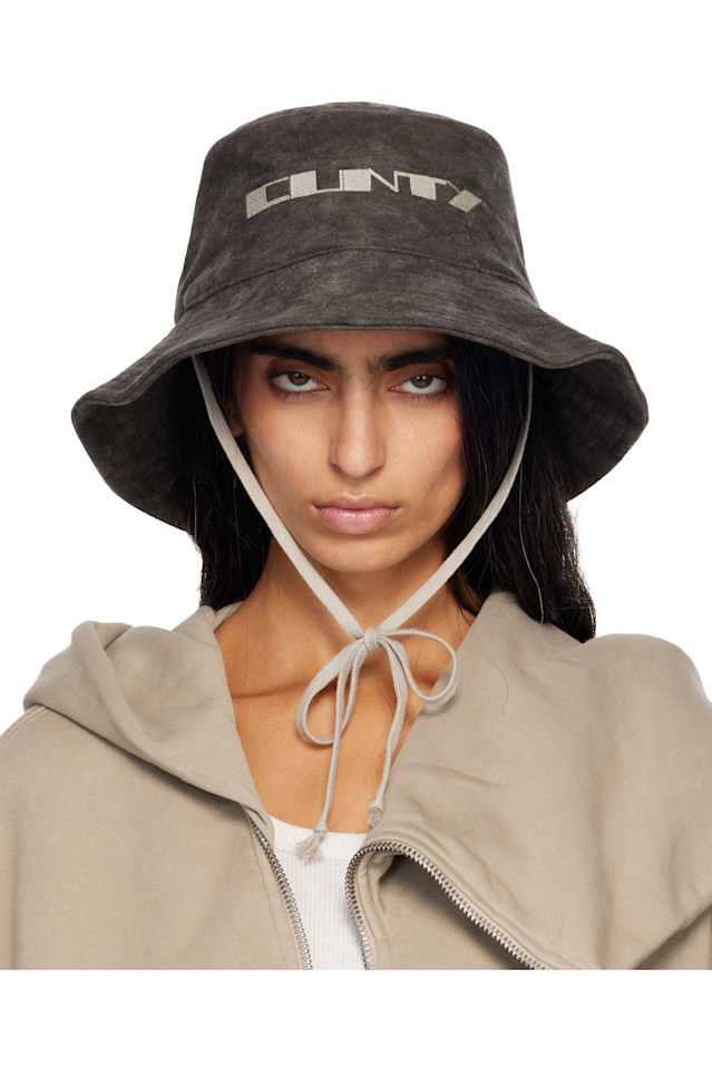 

Rick Owens Drkshdw Серые конкордианы, шляпа-ведро Гиллигана