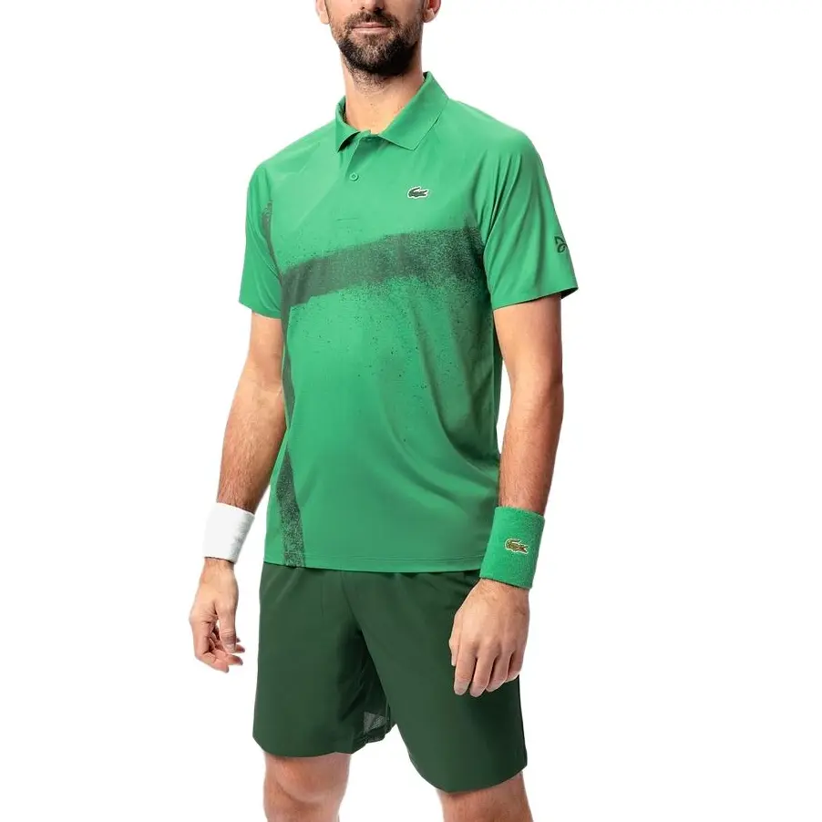 Шорты LACOSTE, мужские, повседневные, зеленый — фото 3