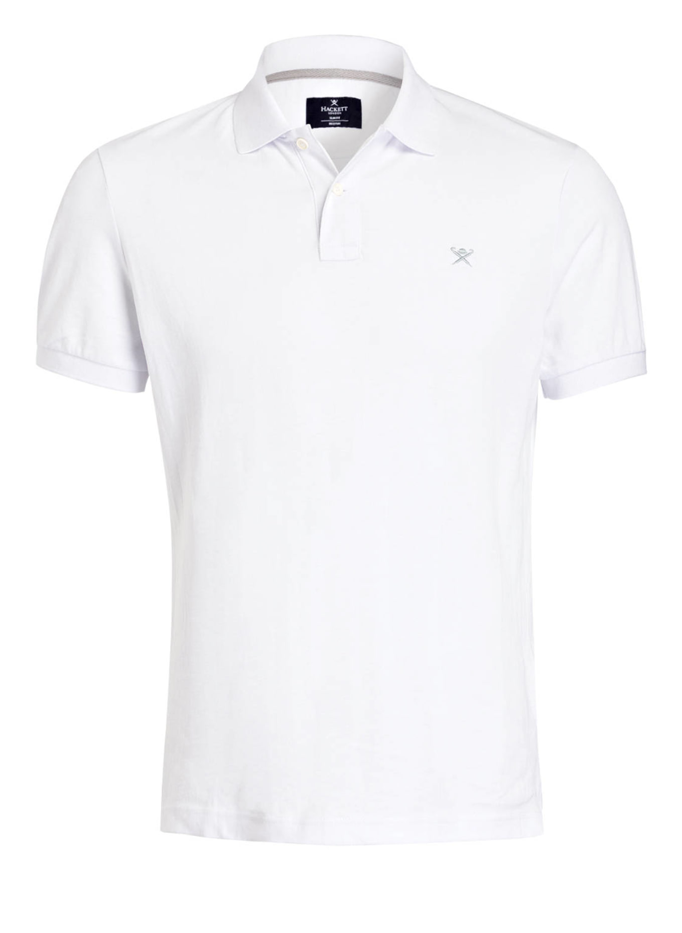 

Рубашка поло с логотипом slim fit Hackett London, белый