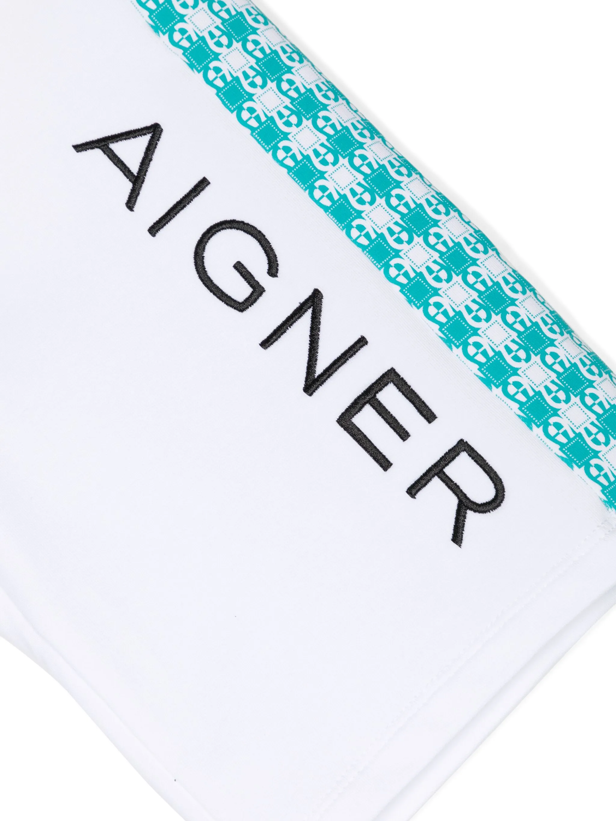 Шорты с вышитым логотипом Aigner Kids, белый — фото 3