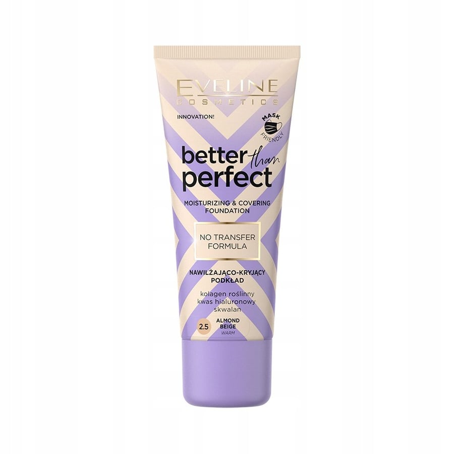 Увлажняющая и маскирующая тональная основа Better Than Perfect 2.5 Almond Beige 30 мл Eveline Cosmetics — фото 2