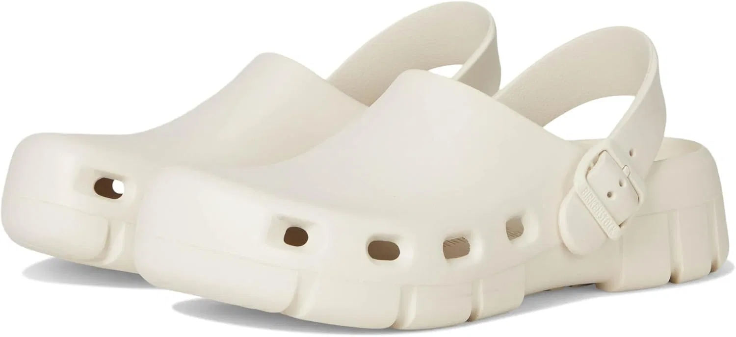 Деревянные сандалии Birkenstock Unisex Birki Flow EVA, Eggshell