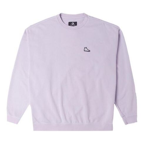 

Свитер sneakers patch loose fit sweatshirt 'light purple' Converse, фиолетовый