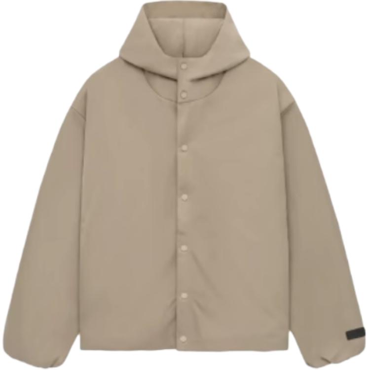 

Fear Of God Essentials Текстурированная нейлоновая куртка с капюшоном, Desert Gold Brown/DESERT SAND
