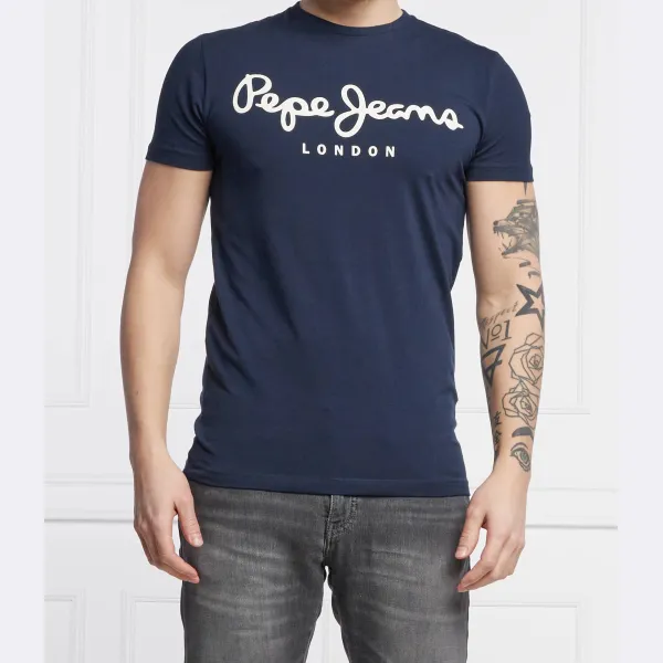 

Облегающая футболка Pepe Jeans London, синий