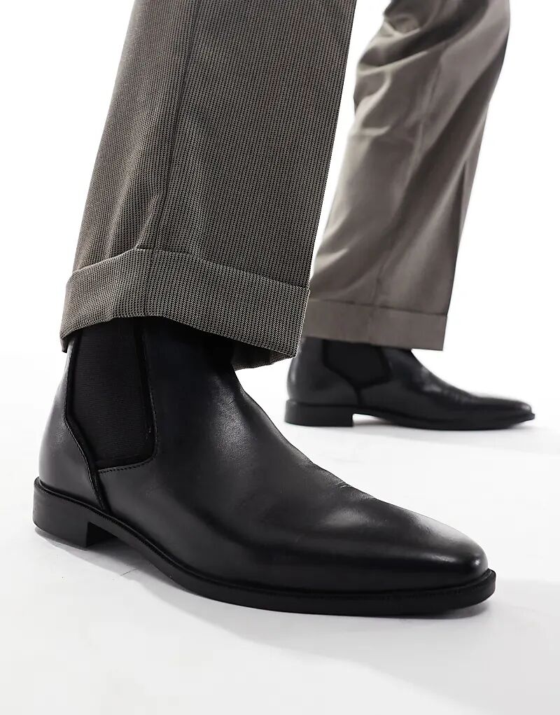 

Ботинки челси из черной кожи ASOS DESIGN