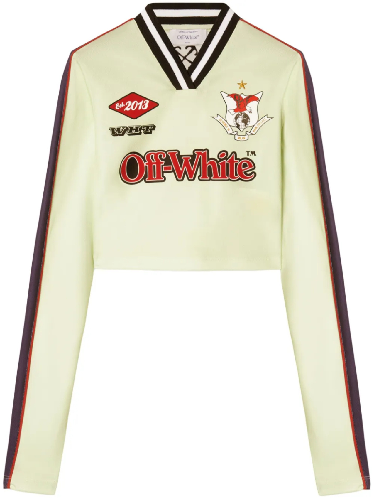 

Off-White футболка Soccer, зеленый