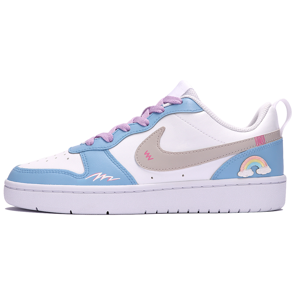 

Кроссовки Nike Court Borough Series Skateboarding Shoes Women's Low-top Blue/gray, синий