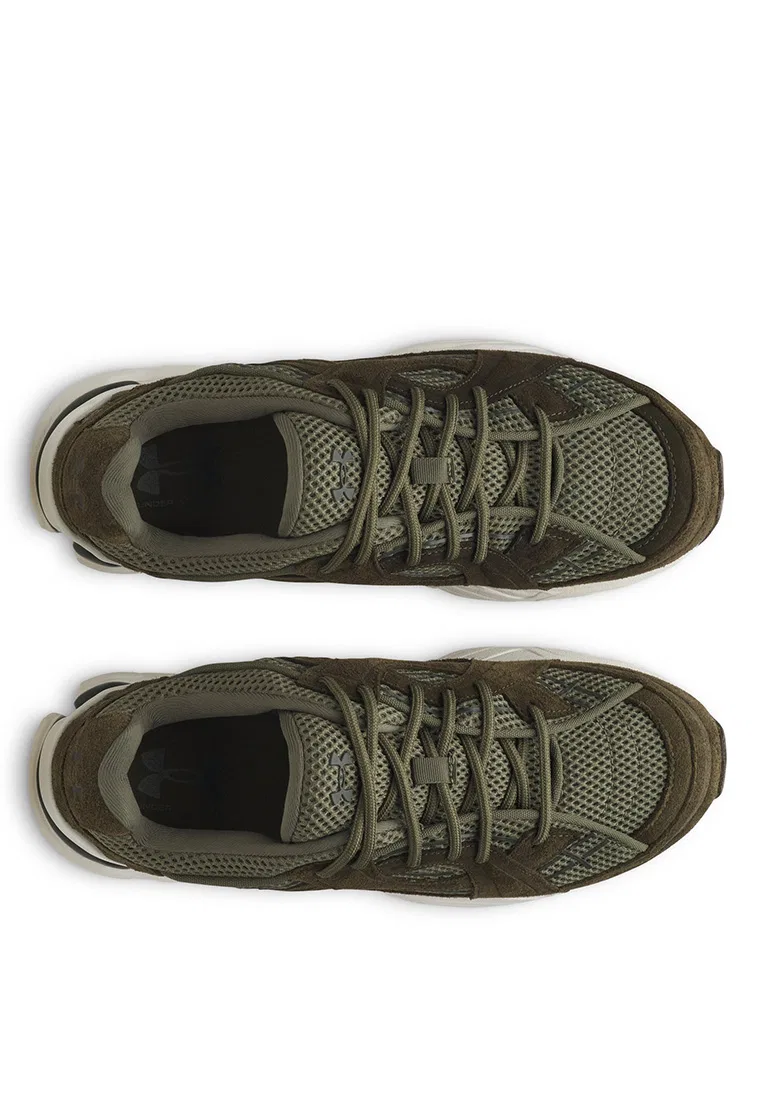 Кроссовки женские, замша, Sola Suede Under Armour, зеленый — фото 4