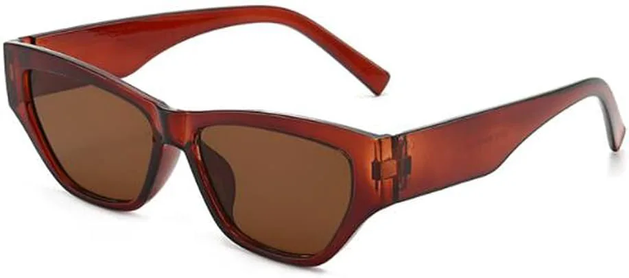 

Персонализированные солнцезащитные очки Polygon для женщин с защитой от УФ-излучения, солнцезащитные очки с УФ-защитой для мужчин SLCHJXS, Coffee Frame Tea Flakes