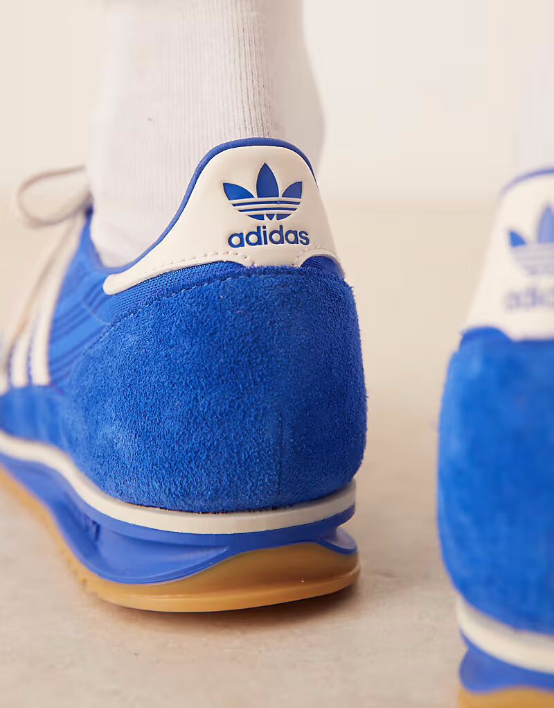 Кроссовки Adidas Originals SL 72 OG в сине-белой майке — фото 4
