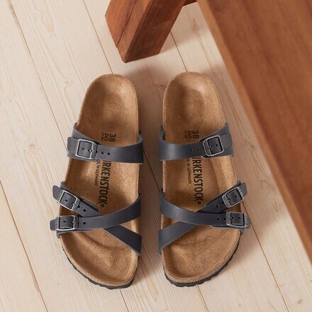 Сандалии Franca - женские Birkenstock, цвет Black Oiled Leather — фото 3