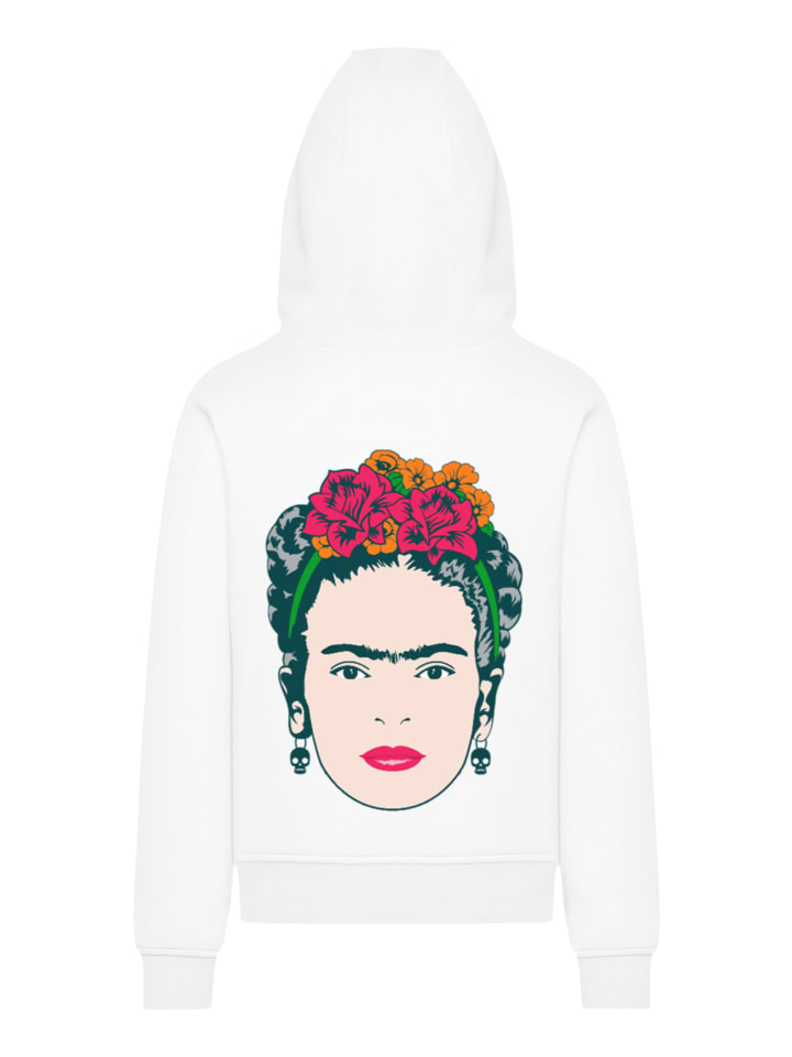 

F4NT4STIC Худи с изображением Фриды Кало (маленькая иллюстрация) белого цвета