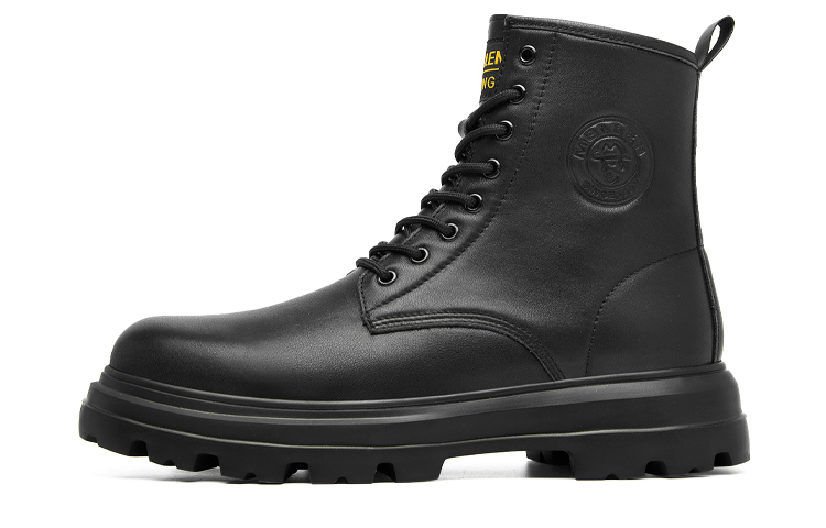 

Мужские короткие ботинки Martin из натуральной коровьей кожи, высота 4 см Mellen, черный shiny