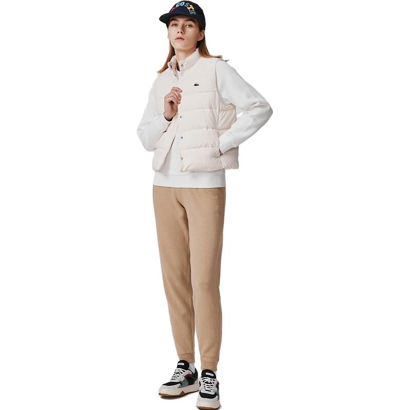 Трикотажные спортивные штаны LACOSTE, бежевые — фото 4