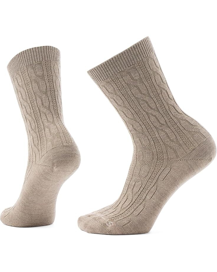 

Носки Unisex Smartwool Everyday Cable Crew Socks, цвет Fossil