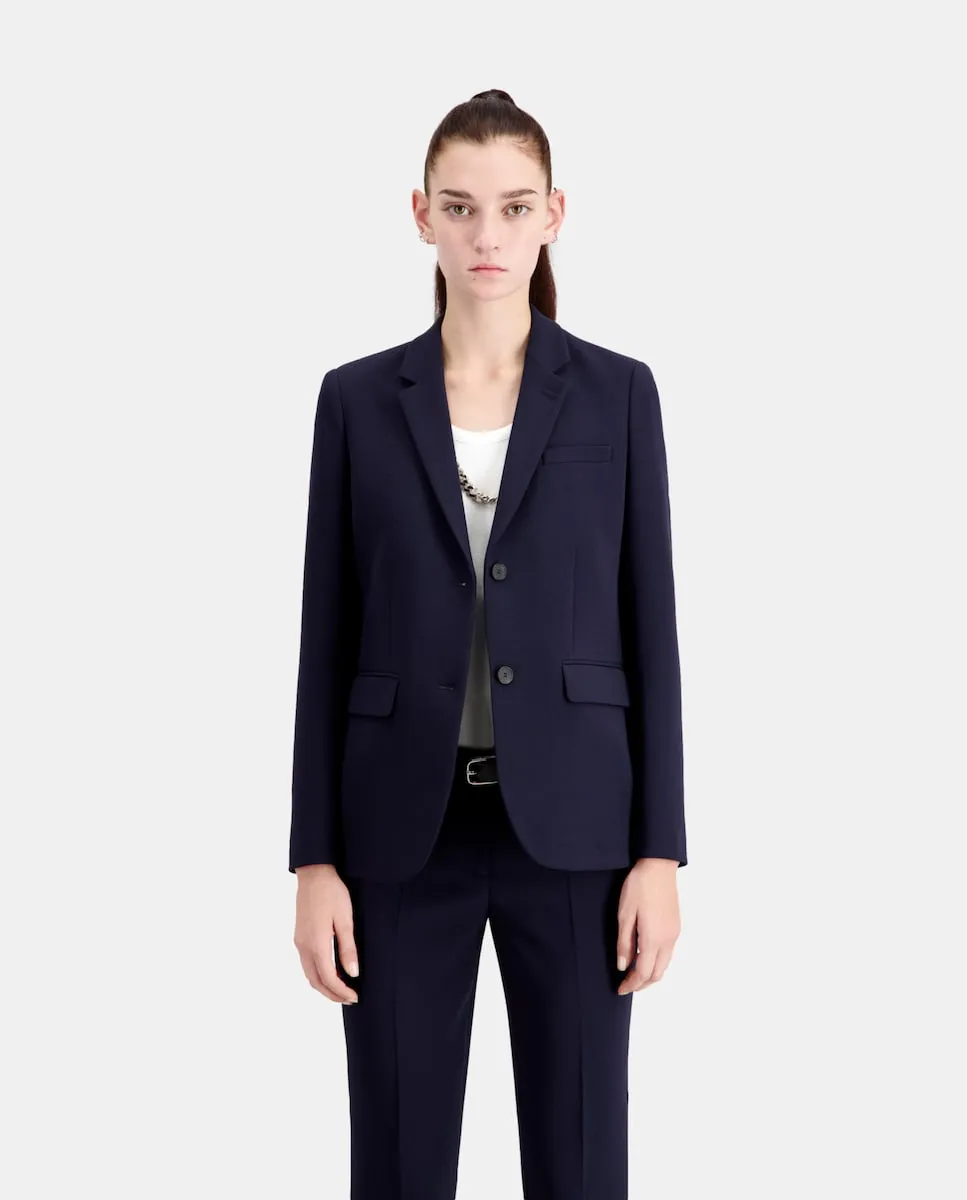 

Женский жакет из крепа на пуговицах The Kooples, синий